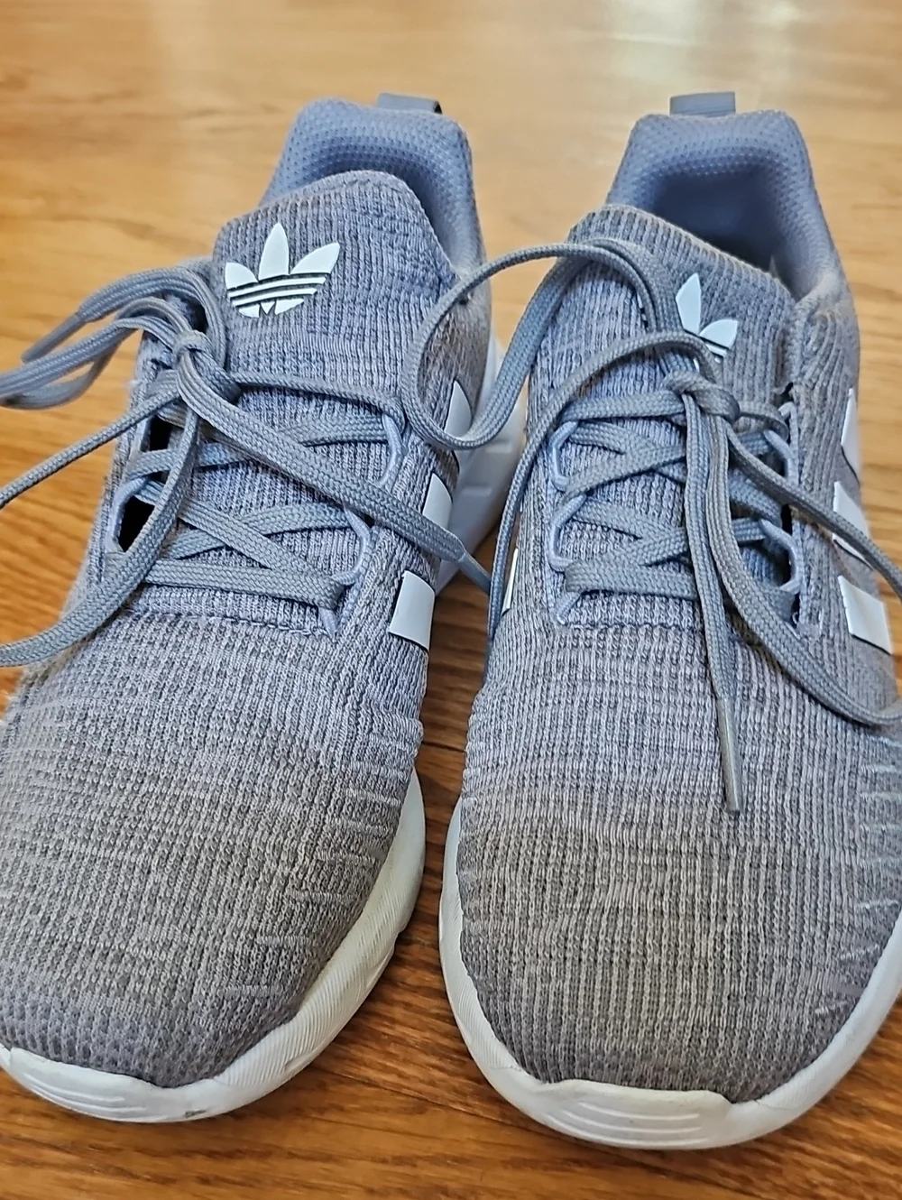Adidas Kids Grey Knit Runner Shoes